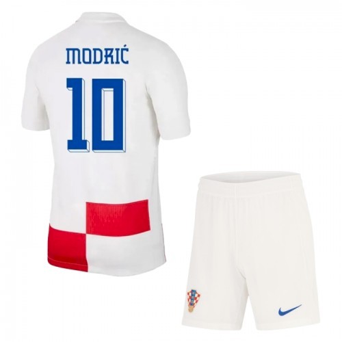Kroatia Modrić 10 Barn Hjemme Draktsett Fotball 2024