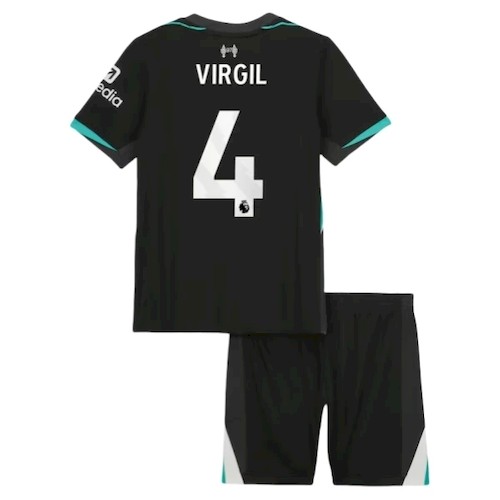 Liverpool Virgil van Dijk 4 Barn Borte Draktsett 2024-25
