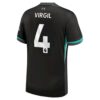 Liverpool Virgil van Dijk 4 Borte Fotballdrakter 2024 25