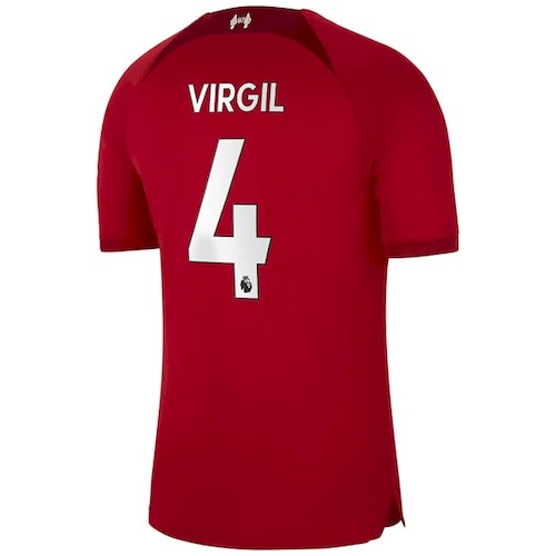 Kjøp Liverpool Virgil van Dijk 4 Hjemme Fotballdrakt 2022-23
