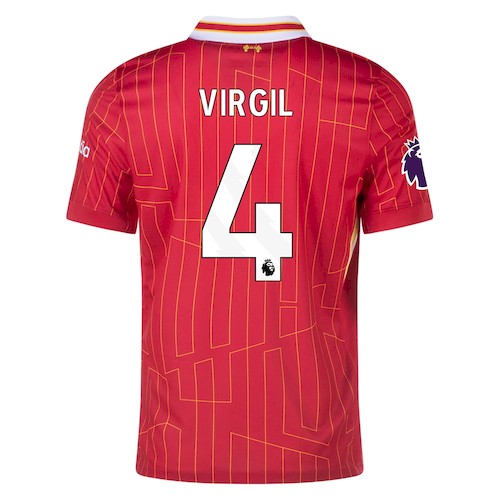 Liverpool Virgil van Dijk 4 Hjemme Fotballdrakter 2024-25