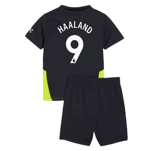 Manchester City Erling Haaland 9 Barn Borte Draktsett 2024-2025