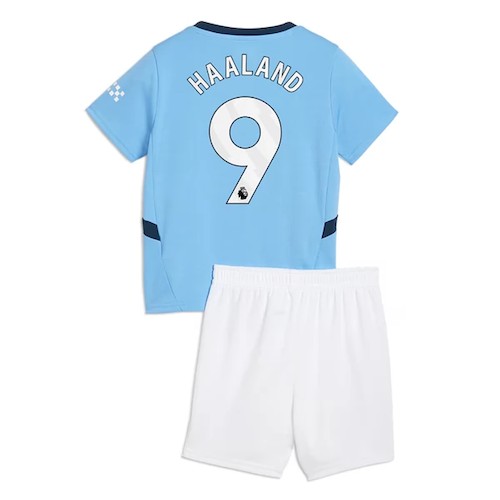 Manchester City Erling Haaland 9 Barn Hjemme Draktsett 2024 2025