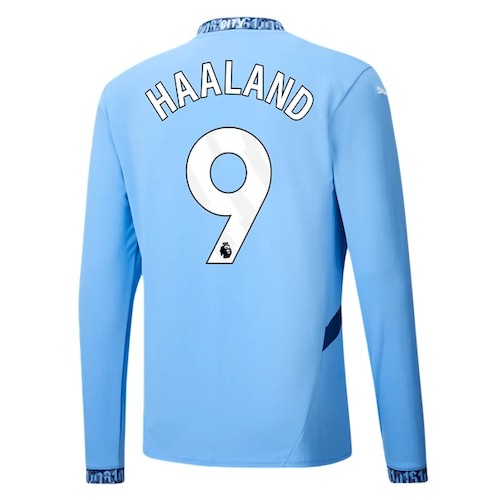 Manchester City Erling Haaland 9 Langermet Drakt 2024 25