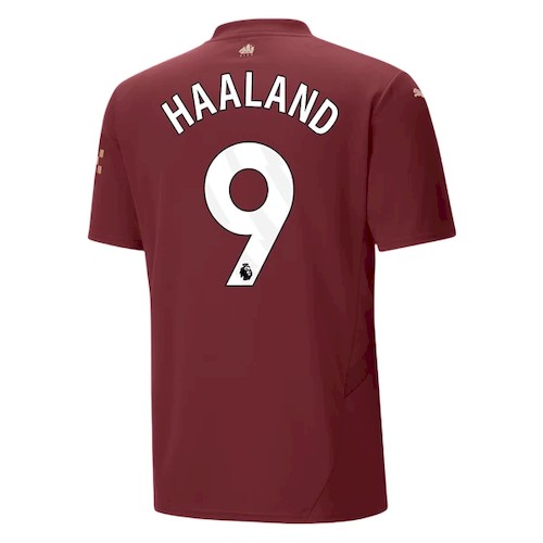 Manchester City Erling Haaland 9 Tredje Fotballdrakter 2024-25