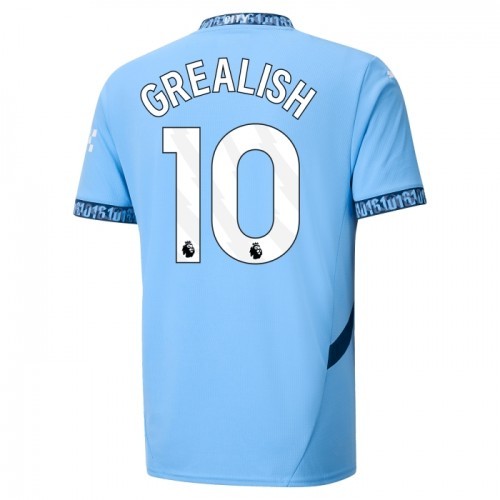 Kjøp Manchester City Grealish 10 Hjemme Fotballdrakt 2024-2025