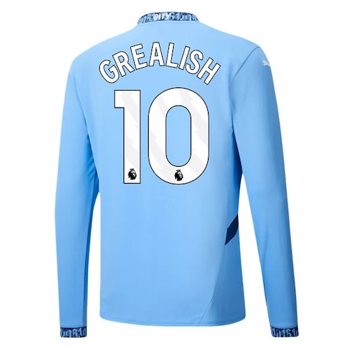 Manchester City Jack Grealish 10 Langermet Fotballdrakt 2024-25
