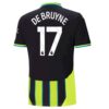 Manchester City Kevin De Bruyne 17 Bortedrakt 2024 25