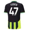 Manchester City Phil Foden 47 Borte Drakt 2024 25