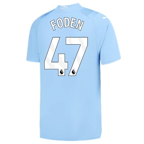 Manchester City Phil Foden 47 Hjemme Drakt 2023 24