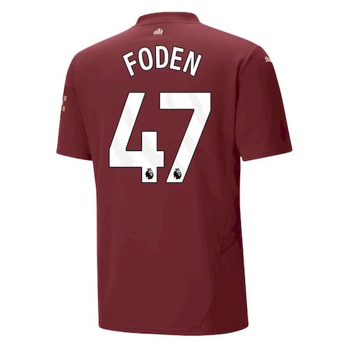 Manchester City Phil Foden 47 Tredjedrakt 2024-25