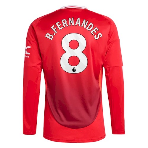 Manchester United BFernandes 8 Langermet Hjemmedrakt 2024 25
