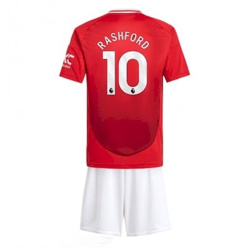 Manchester United Rashford 10 Barn Hjemme Draktsett 2024-25