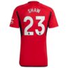 Manchester United Shaw 23 Rød Hjemmedrakt 2023 24