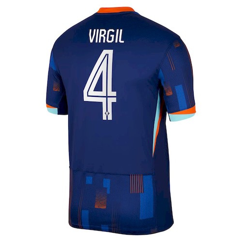 Nederland Virgil van Dijk 4 Borte Fotballdrakt 2024