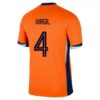 Nederland Hjemmedrakt 2024 Virgil 4 Fotballdrakt