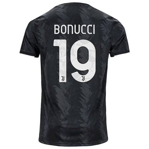 Juventus Bonucci 19 Bortedrakt 2022-23 – Svart Drakt