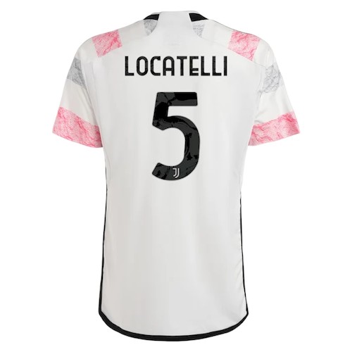 Juventus Locatelli 5 Bortedrakt 2023-24 – Hvit Drakt