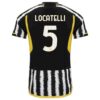 Juventus Locatelli 5 Hjemmedrakt 2023 24 HvitSvart