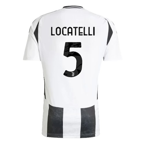 Juventus Locatelli 5 Hjemmedrakt 2024-25 – Hvit/Svart
