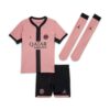PSG Barn Tredjedrakt 20242025 Lyserosa med Svarte Detaljer