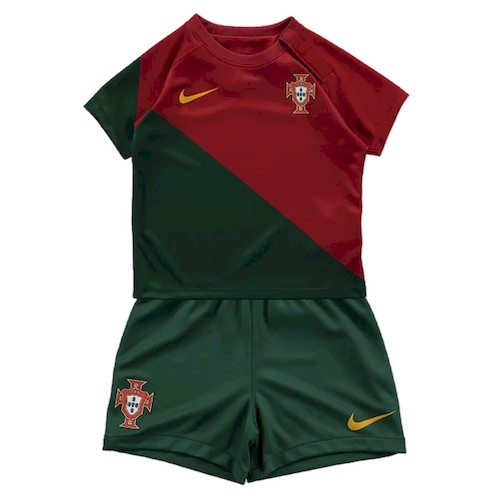 Portugal Barn Hjemmedrakt 2022 Offisiell Fotballdrakt