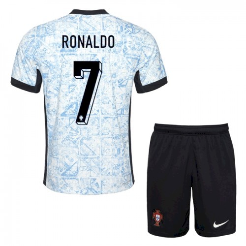 Portugal Ronaldo 7 Barn Bortedrakt 2024 – Offisiell