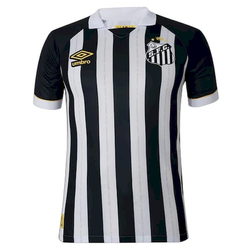 Santos FC Bortedrakt 2023-24 – Svart-hvit & Gul
