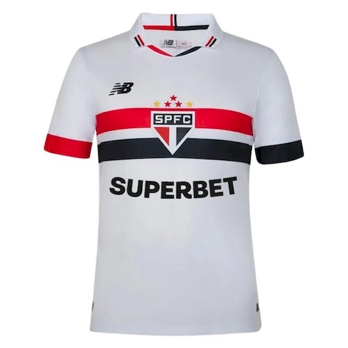 São Paulo FC Bortedrakt 2024-25 – Hvit & Rød/Svart