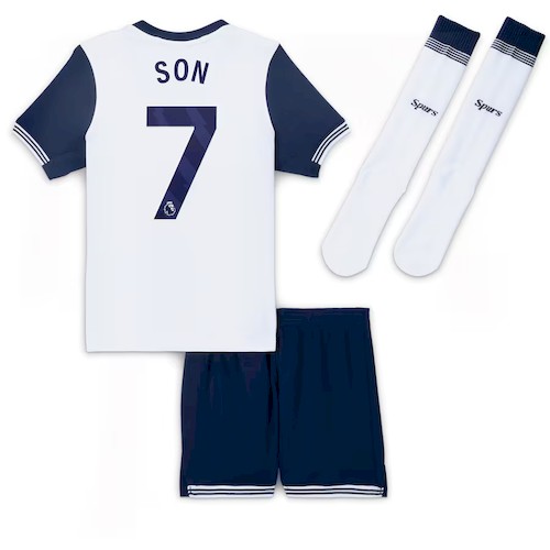 Tottenham Son 7 Barn Hjemmedrakt 2024 2025 | Offisiell Fotballdrakt