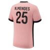 PSG Nuno Mendes 25 Tredjedrakt 2024 25 Offisiell Drakt