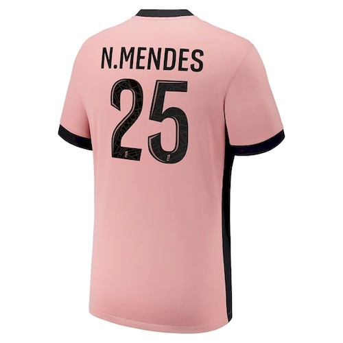 PSG Nuno Mendes 25 Tredjedrakt 2024-25 – Offisiell Drakt