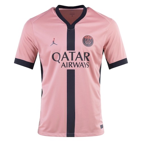 PSG Tredjedrakt 2024-25 – Rosa med Mørkeblå Detaljer