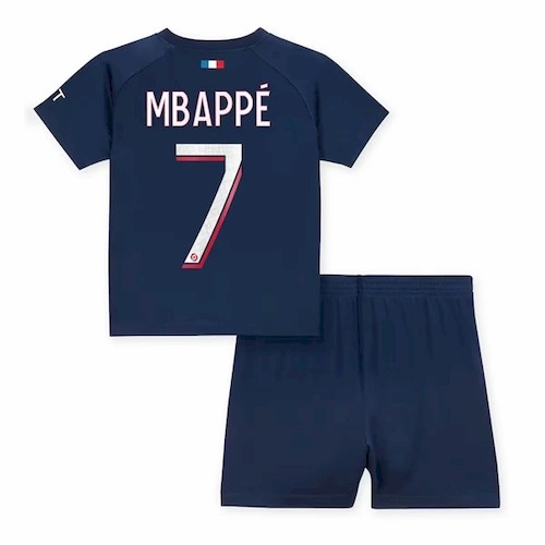 PSG Kylian Mbappé 7 Barn Hjemme Draktsett 2023-2024