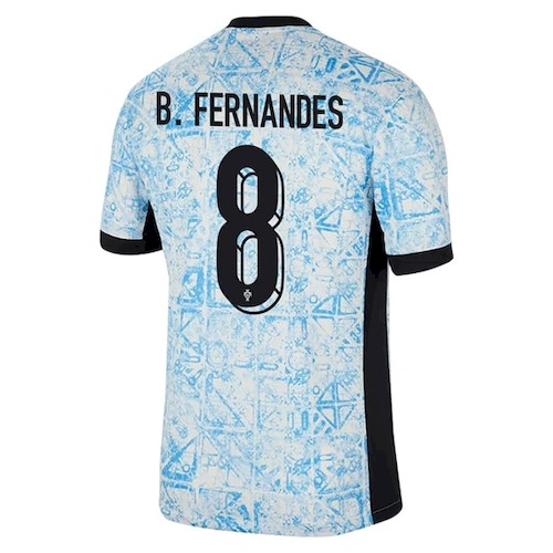 Portugal BFernandes 8 Borte Fotballdrakter 2024