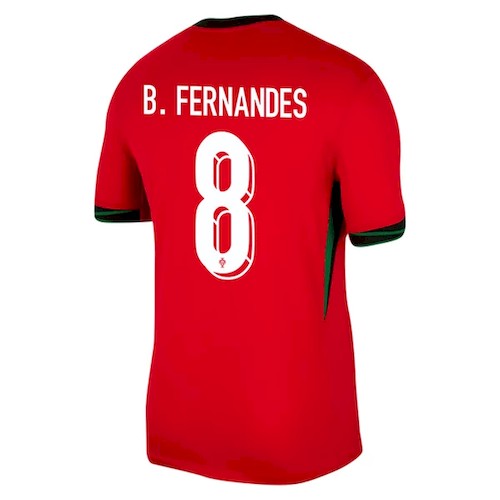 Portugal B.Fernandes 8 Hjemme Fotballdrakter 2024