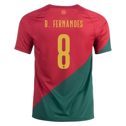 Portugal B.Fernandes 8 Hjemmedrakt 2022 | Offisiell Drakt