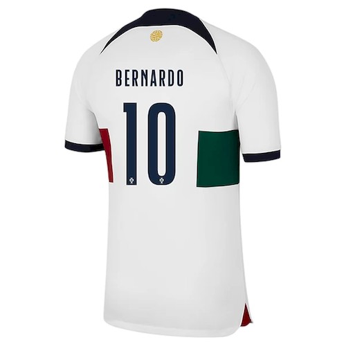 Portugal Bernardo Silva 10 Bortedrakt 2022 | Offisiell Drakt