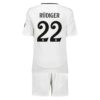 Real Madrid Rüdiger 22 Barn Hjemmedrakt 2024 2025 Hvit