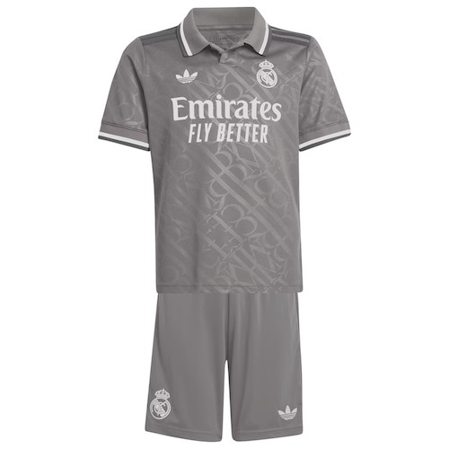 Real Madrid Barn Tredje Draktsett 2024 25 Grå