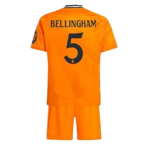 Real Madrid Bellingham 5 Barn Bortedrakt 2024 2025 Hvit