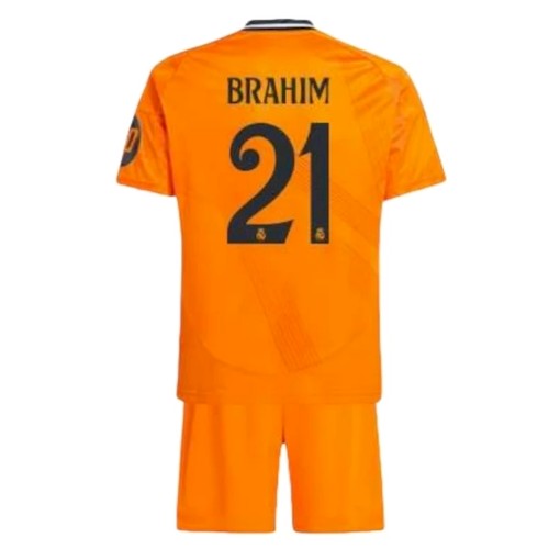 Real Madrid Brahim 21 Barn Bortedrakt 2024-2025