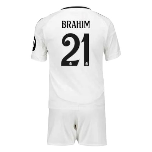 Real Madrid Brahim 21 Barn Hjemmedrakt 2024-2025