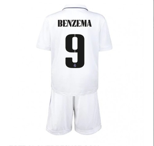 Real Madrid Benzema 9 Barn Hjemmedrakt 2022-2023