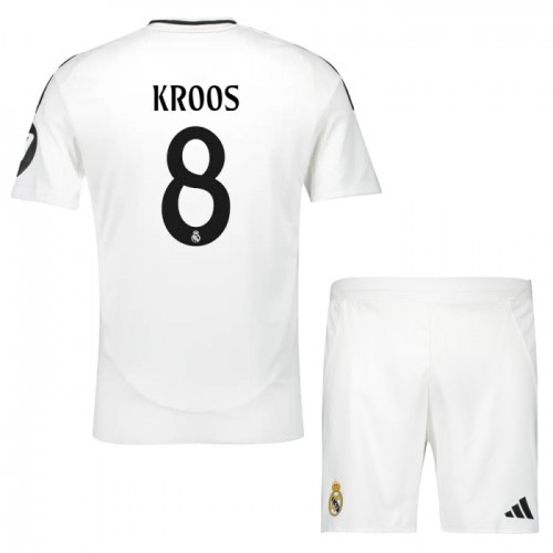 Kjøp Real Madrid Kroos 8 Barn Hjemme Draktsett 2024-2025