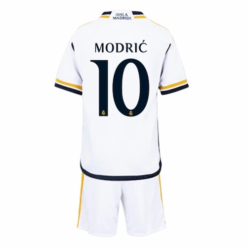 Kjøp Real Madrid Modrić 10 Barn Hjemme Draktsett 2023 2024