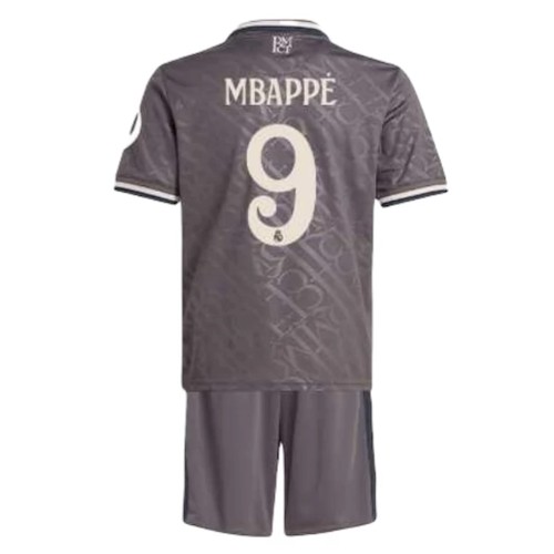 Kjøp Real Madrid Mbappé 9 Barn Tredje Draktsett 2024-2025