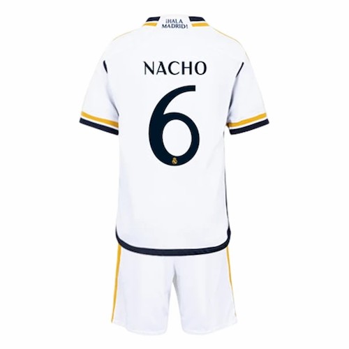 Kjøp Real Madrid Nacho 6 Barn Hjemme Draktsett 2023-2024