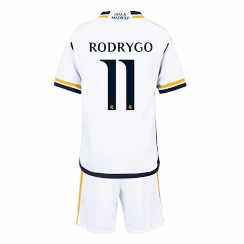 Kjøp Real Madrid Rodrygo 11 Barn Hjemme Draktsett 2023-2024