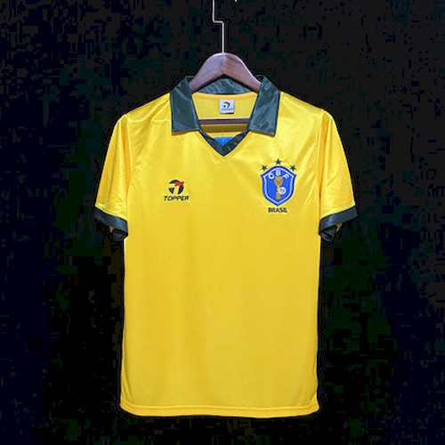 Retro Brasil 1985 Hjemme Fotballdrakt